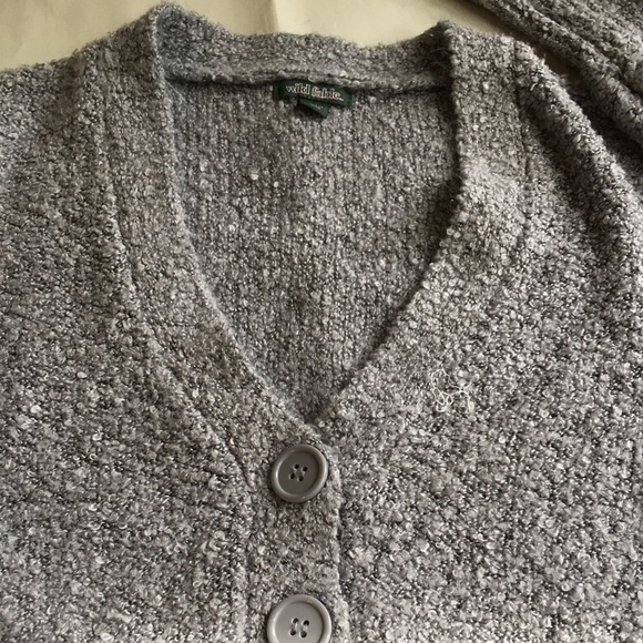 Cropped grey sweater - Picture 2 of 3